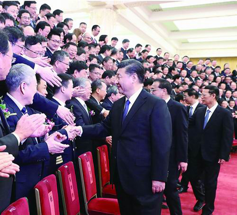 习近平等党和国家领导人会见获奖代表